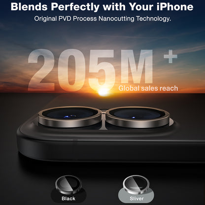 Torras Lensguard hátsó kamera védőfólia Apple iPhone 16 Plus / 16 készülékhez, Edzett üveg, Fekete