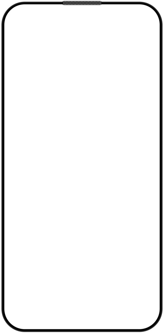 OEM Automatikus Igazítású Képernyővédő fólia Apple iPhone 17e / 16e / 14 / 13 Pro készülékekhez, Edzett Üveg, Teljes Ragasztó, 5D, Fekete