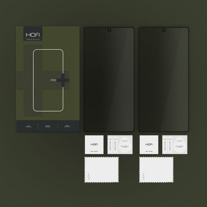 Privacy HOFI Glass PRO+ képernyővédő fólia Samsung Galaxy S25 Ultra S938-hoz, Edzett üveg, Teljes ragasztó, 2 darabos készlet