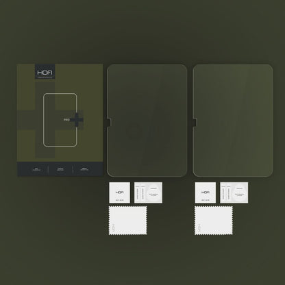 HOFI PRO+ képernyővédő fólia Apple iPad (2025) / (2022) készülékhez, edzett üveg, teljes ragasztó, 2 darabos készlet