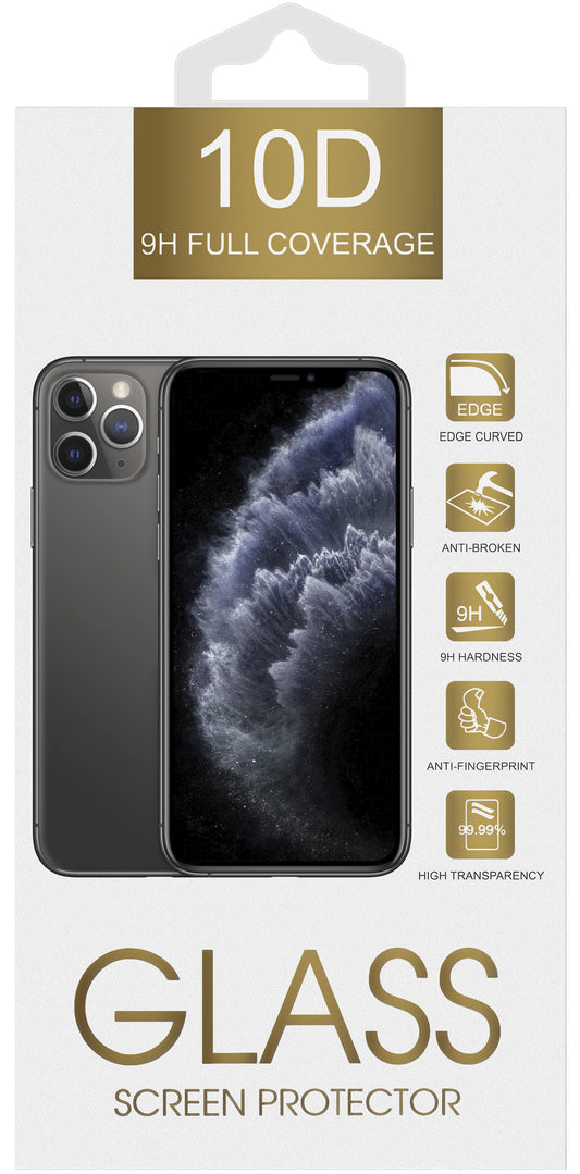 OEM képernyővédő fólia Samsung Galaxy A56 A566-hoz, edzett üveg, teljes ragasztó, 6D, fekete