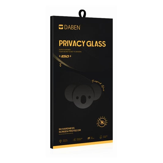 Privacy Bear képernyővédő fólia Apple iPhone 16 Pro Max-hoz, Edzett üveg, Teljes ragasztóval