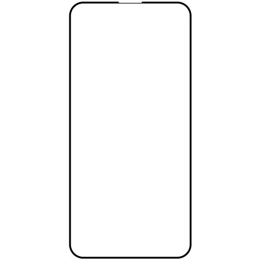 OEM képernyővédő fólia Apple iPhone 15 Pro Max-hoz, Edzett üveg, Teljes ragasztó, 10 darabos készlet, 9D, Fekete