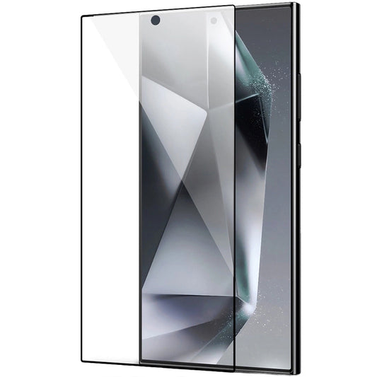 Joyroom képernyővédő fólia Samsung Galaxy S24 Ultra S928 készülékhez, Edzett üveg, Teljes ragasztás, 2.5D, Fekete