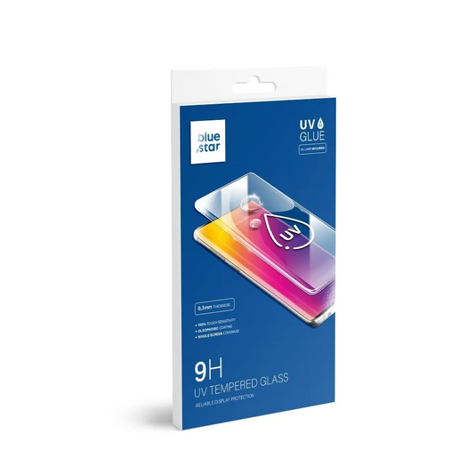 Blue Star képernyővédő fólia Samsung Galaxy S20 G980-hoz, edzett üveg, UV ragasztó