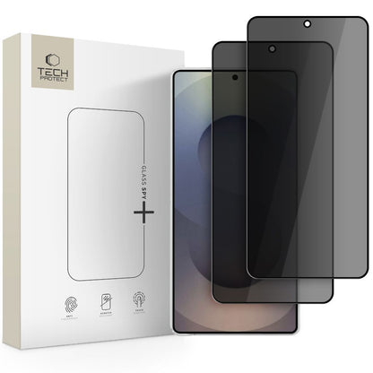 Privacy Tech-Protect Spy+ képernyővédő fólia Samsung Galaxy S26 Ultra S948-hez, Edzett üveg, Teljes ragasztás, 2 darabos készlet
