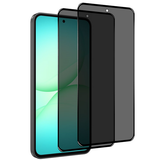 Northjo Privacy képernyővédő fólia Samsung Galaxy A57 5G-hez, edzett üveg, teljes ragasztó, 2 darabos készlet