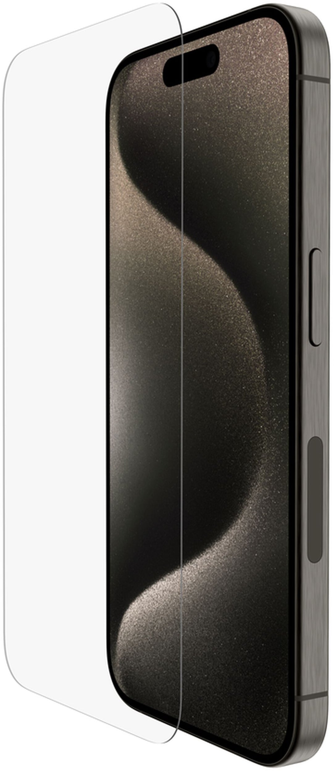 Belkin ScreenForce TemperedGlass Screen Protector for Apple iPhone 15 Pro Max, Tempered Glass, Full Glue OVA138zz
