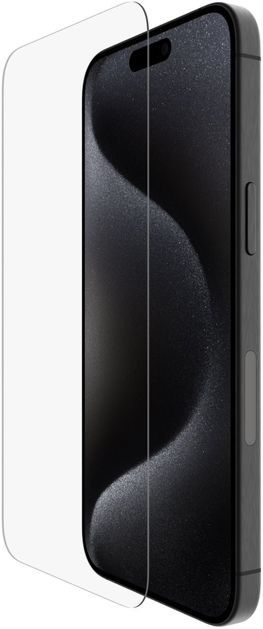 Belkin ScreenForce UltraGlass 2 képernyővédő fólia Apple iPhone 15 Pro Max készülékhez, edzett üveg, teljes ragasztó OVA134zz
