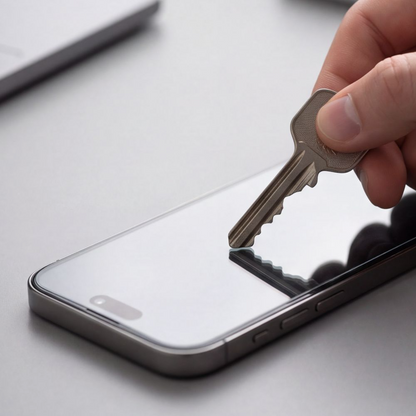 Privacy Tech-Protect OneTouch képernyővédő fólia Apple iPhone 18 Pro-hoz, edzett üveg, teljes ragasztó, 2 darabos készlet