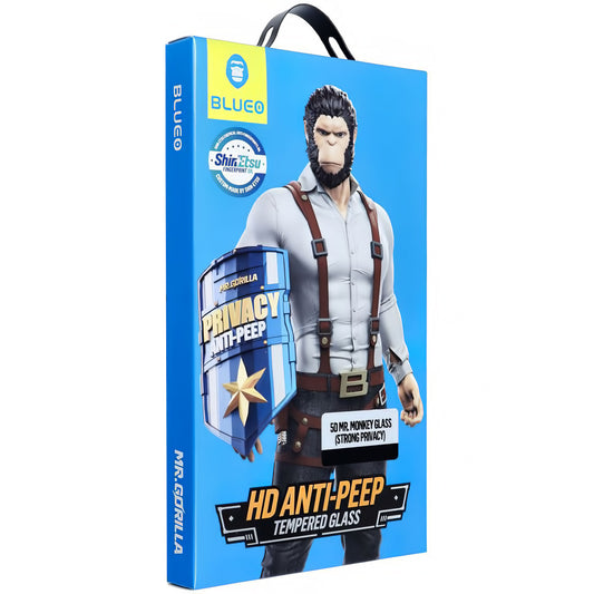 Blueo Privacy képernyővédő fólia Apple iPhone 16 Pro-hoz, Edzett üveg, Teljes ragasztás, 5D