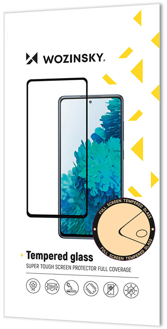 WZK képernyővédő fólia Samsung Galaxy S25 S931-hez, edzett üveg, teljes ragasztó, fekete