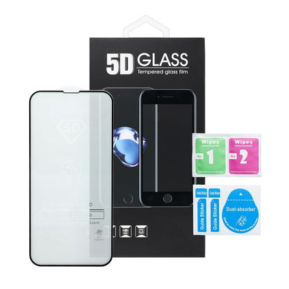 OEM Screen Protector Film for Xiaomi Redmi Note 14S, Tempered Glass, Full Glue, 5D, Black