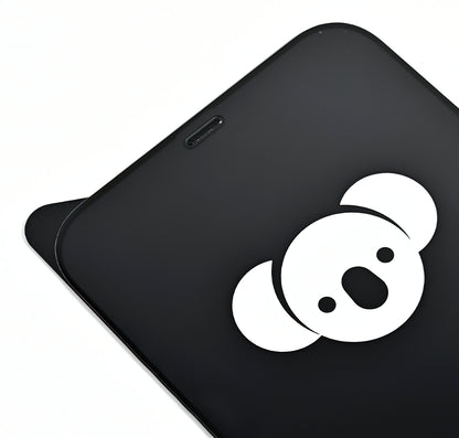 Bear HD képernyővédő fólia Apple iPhone 14 Pro Max-hoz, Edzett üveg, Teljes ragasztó, Fekete