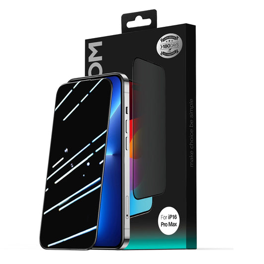 Privacy Joyroom JR-MLG0280 védőfólia Apple iPhone 16 / 15 készülékekhez, Edzett üveg, Teljes ragasztás, 2.5D