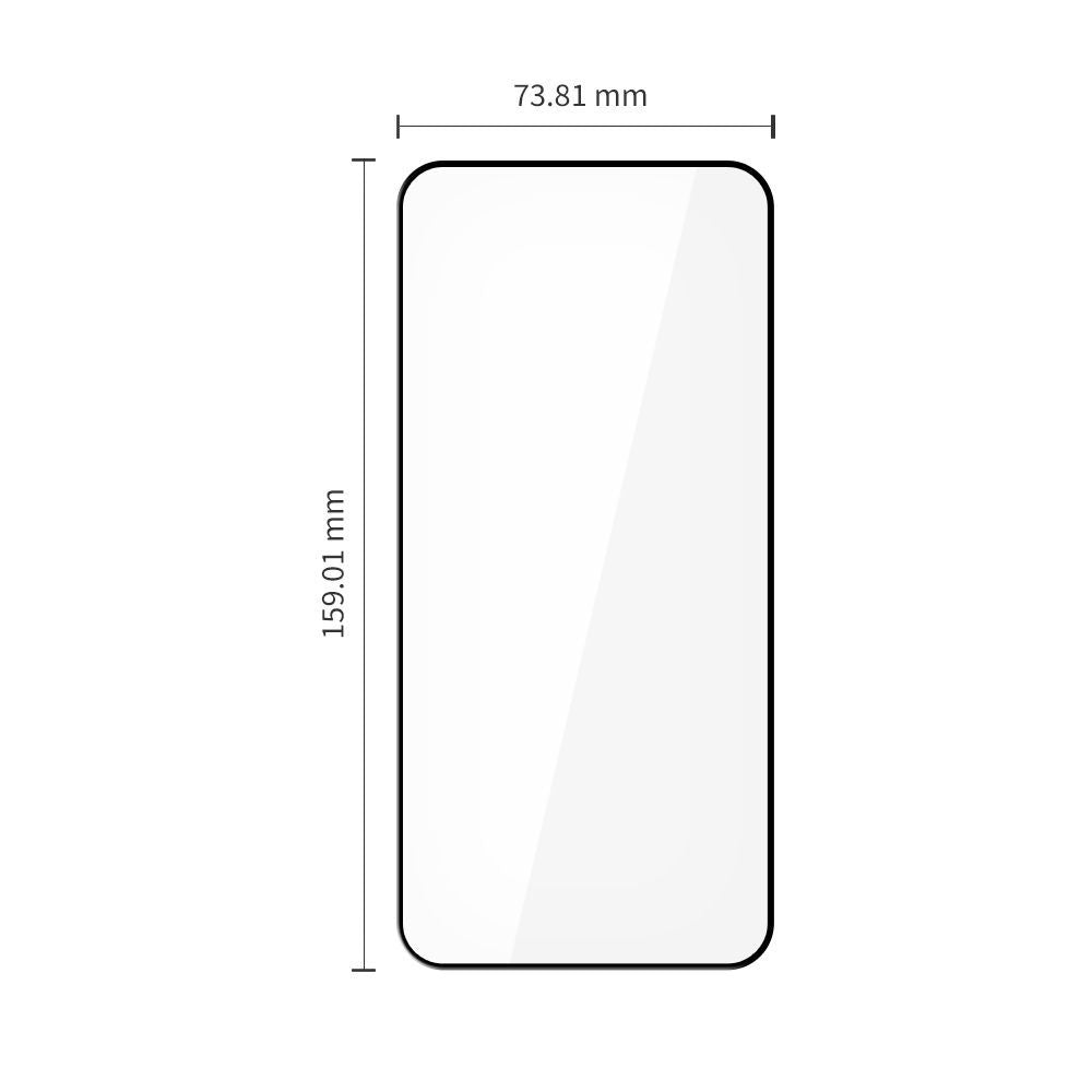 Tech-Protect FIT+ védőfólia Xiaomi Redmi Note 15 Pro 5G-hez, Edzett üveg, Teljes ragasztás, 2 darabos készlet, 2.5D, Fekete