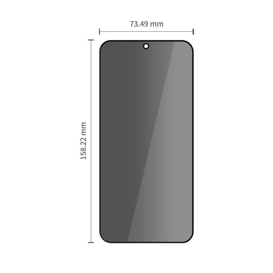 Privacy Tech-Protect Spy+ képernyővédő fólia Samsung Galaxy A57 5G / A37 5G / S25 FE készülékekhez, edzett üveg, teljes ragasztó, 2 darabos készlet