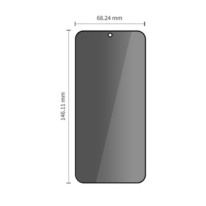 Privacy Tech-Protect Spy+ képernyővédő fólia Samsung Galaxy S26 S942-hez, Edzett üveg, Teljes ragasztás, 2 darabos készlet