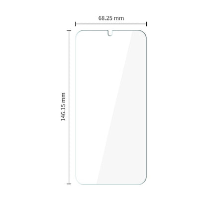 Tech-Protect képernyővédő fólia Samsung Galaxy S26 S942-hez, Edzett üveg, Teljes ragasztás, 10 darabos készlet