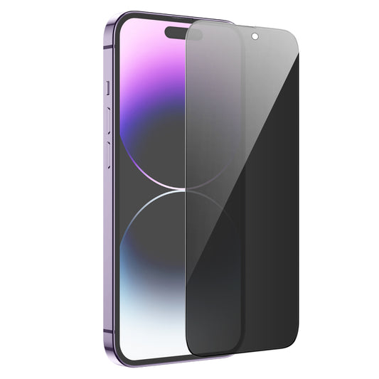 Privacy HOCO G15 védőfólia Apple iPhone 14 Pro Max készülékhez, Edzett üveg, Teljes ragasztás, 5D