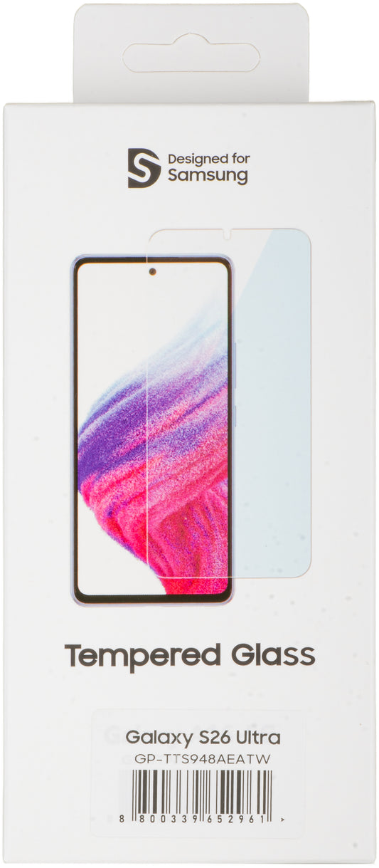 Mobeen by Samsung képernyővédő fólia Galaxy S26 Ultra S948 készülékhez, edzett üveg, teljes ragasztó GP-TTS948AEATW