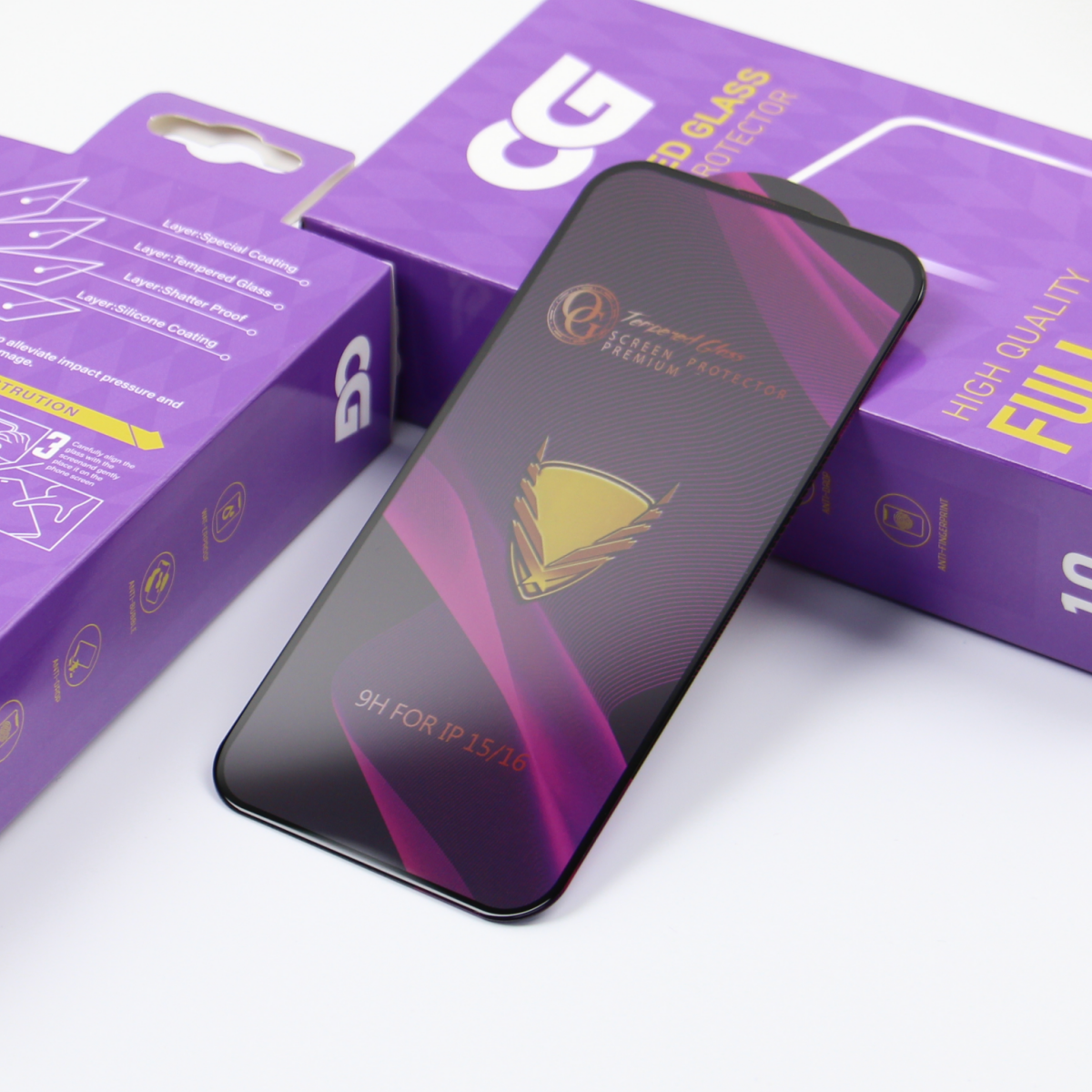 OG Premium Screen Protector Film for Samsung Galaxy A57 5G, Tempered Glass, Full Glue, Set of 10 pieces