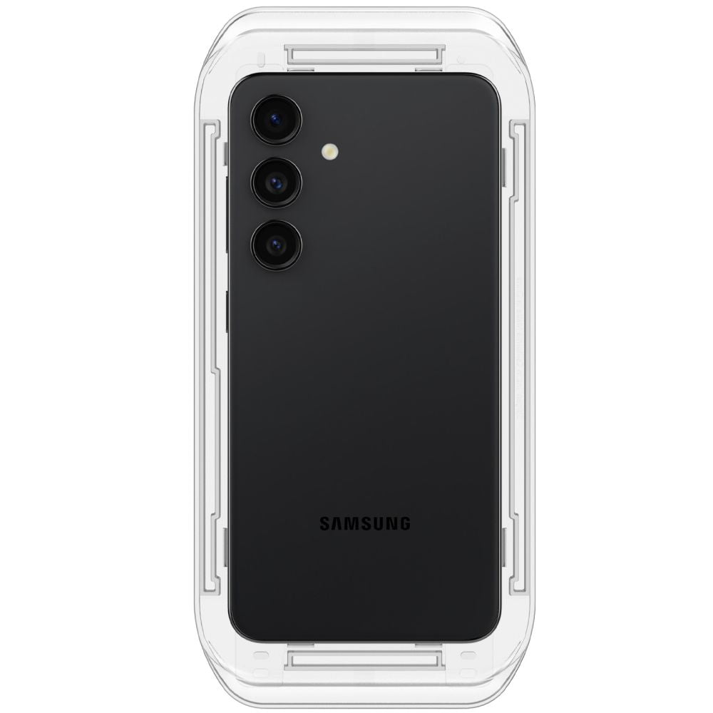 Spigen GlastR EZ FIT képernyővédő fólia Samsung Galaxy S25+ S936 / S24+ S926 készülékekhez, Edzett üveg, Teljes ragasztás, 2 darabos készlet AGL07432