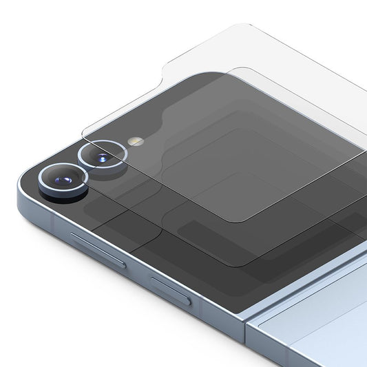 Ringke Cover Display külső képernyővédő fólia Samsung Galaxy Z Flip6 F741-hez, Edzett üveg, AB Ultra Glue, 2 darabos készlet