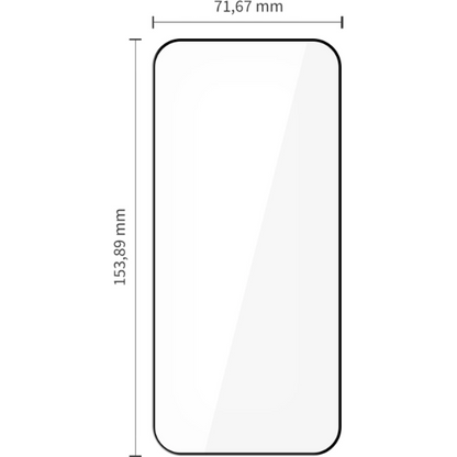 Tech-Protect FIT+ képernyővédő fólia Xiaomi Poco F8 Ultra készülékhez, edzett üveg, teljes ragasztó, 2 darabos készlet, 2.5D, fekete