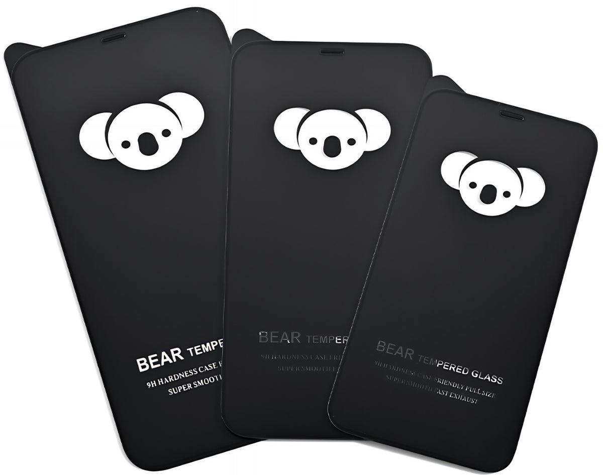 Bear HD Screen Protector for Apple iPhone 17 Air, Tempered Glass, Full Glue, Black
