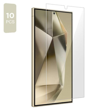 Tech-Protect képernyővédő fólia Samsung Galaxy S26 S942-hez, Edzett üveg, Teljes ragasztás, 10 darabos készlet