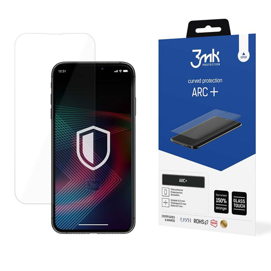 3MK ARC+ képernyővédő fólia Apple iPhone 14 Pro / 14 készülékhez, műanyag
