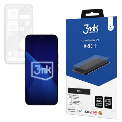 3MK ARC+ képernyővédő fólia Nothing Phone (4a) készülékhez, műanyag