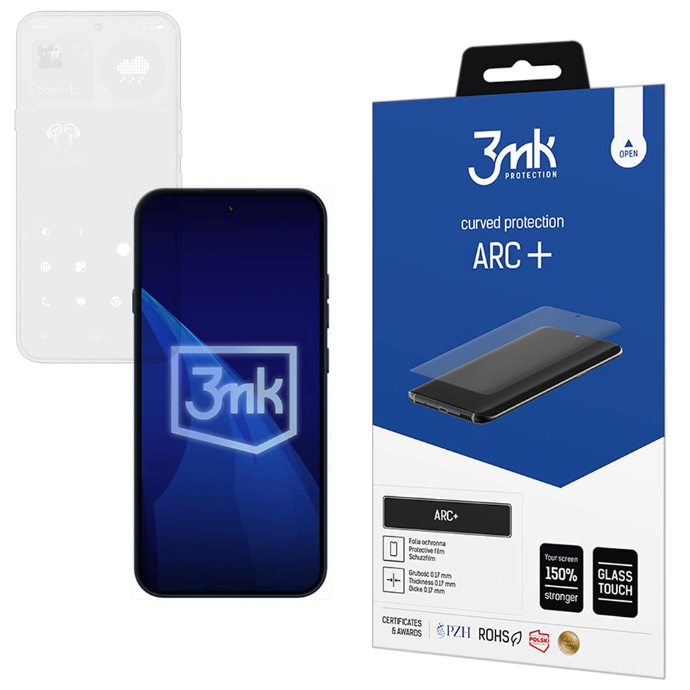 3MK ARC+ képernyővédő fólia Nothing Phone (4a) Pro készülékhez, műanyag