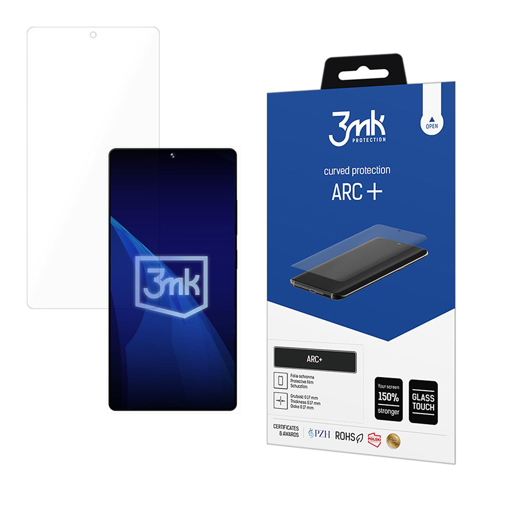3MK ARC+ képernyővédő fólia Samsung Galaxy S25 Ultra S938 készülékhez, műanyag