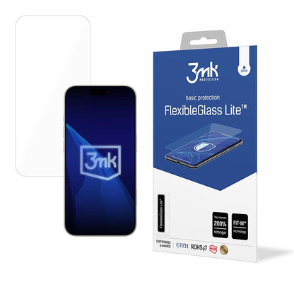 Képernyővédő fólia 3MK FlexibleGlass Lite Apple iPhone 17-hez, Rugalmas Üveg, Teljes Ragasztás