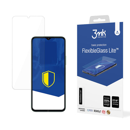 3MK FlexibleGlass Lite képernyővédő fólia Honor X6b-hez, rugalmas üveg, teljes ragasztóval