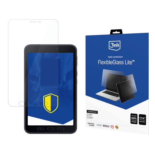 3MK FlexibleGlass Lite képernyővédő fólia Samsung Galaxy Tab Active5 készülékhez, rugalmas üveg, teljes ragasztóval