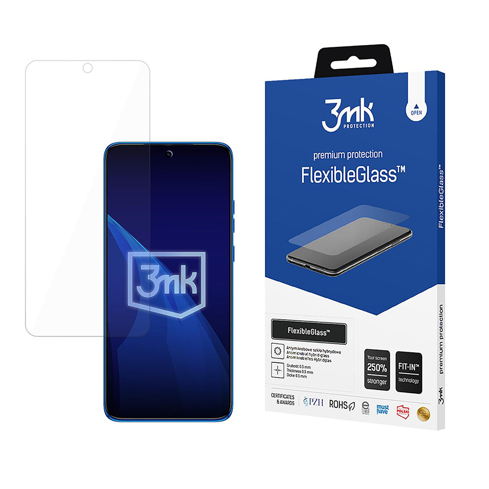 3MK FlexibleGlass képernyővédő fólia Motorola Edge 60 Neo / Edge 50 Neo készülékekhez, rugalmas üveg, teljes ragasztóval