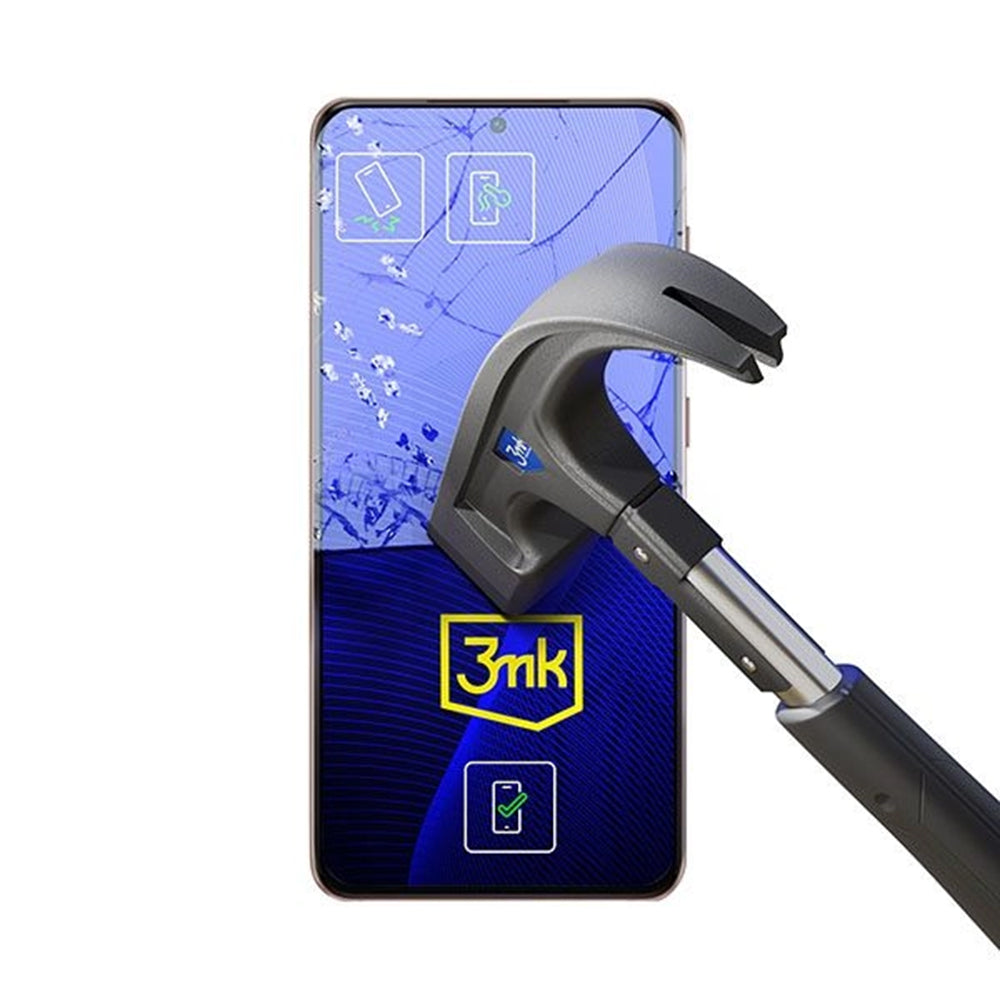 3MK FlexibleGlass képernyővédő fólia Motorola Edge 60 Neo / Edge 50 Neo készülékekhez, rugalmas üveg, teljes ragasztóval
