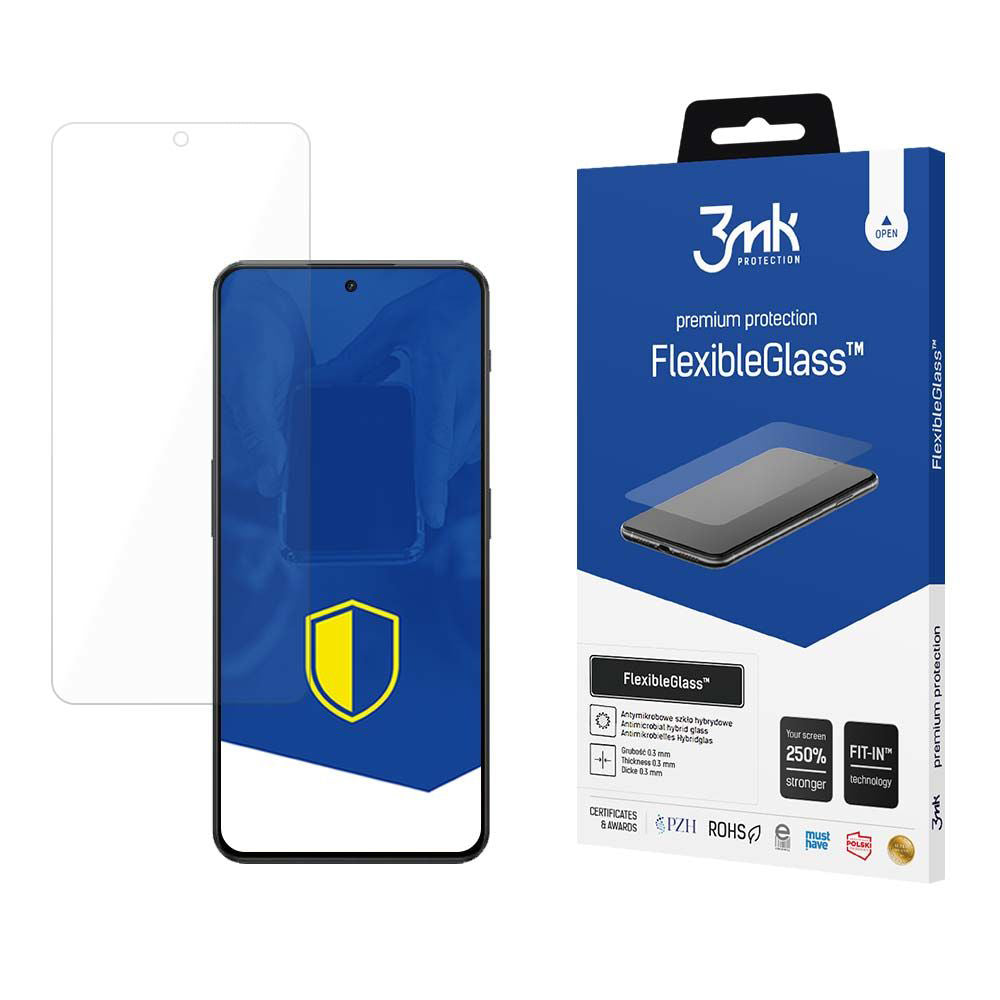 3MK FlexibleGlass képernyővédő fólia OnePlus Nord 3-hoz, rugalmas üveg, teljes ragasztóval