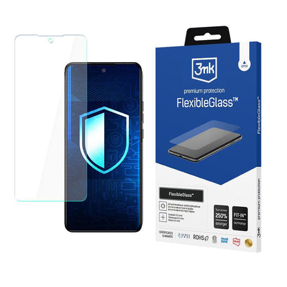 3MK FlexibleGlass képernyővédő fólia Samsung Galaxy A25 A256 készülékhez, rugalmas üveg, teljes ragasztóval