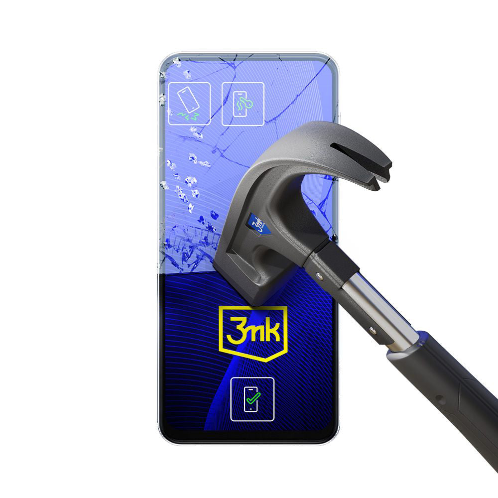 3MK FlexibleGlass képernyővédő fólia Samsung Galaxy S23 S911 készülékhez, rugalmas üveg, teljes ragasztóval