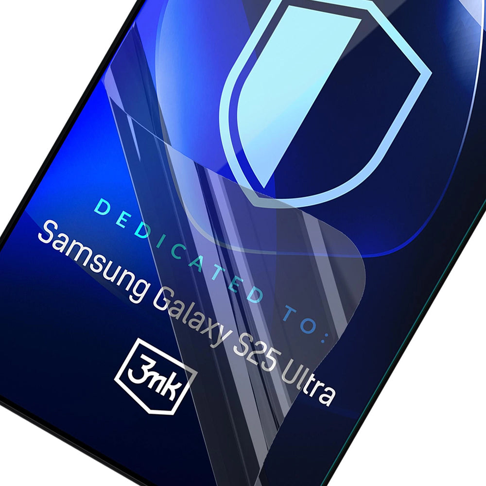 3MK FlexibleGlass képernyővédő fólia Samsung Galaxy S25 Ultra S938 készülékhez, rugalmas üveg, teljes ragasztóval