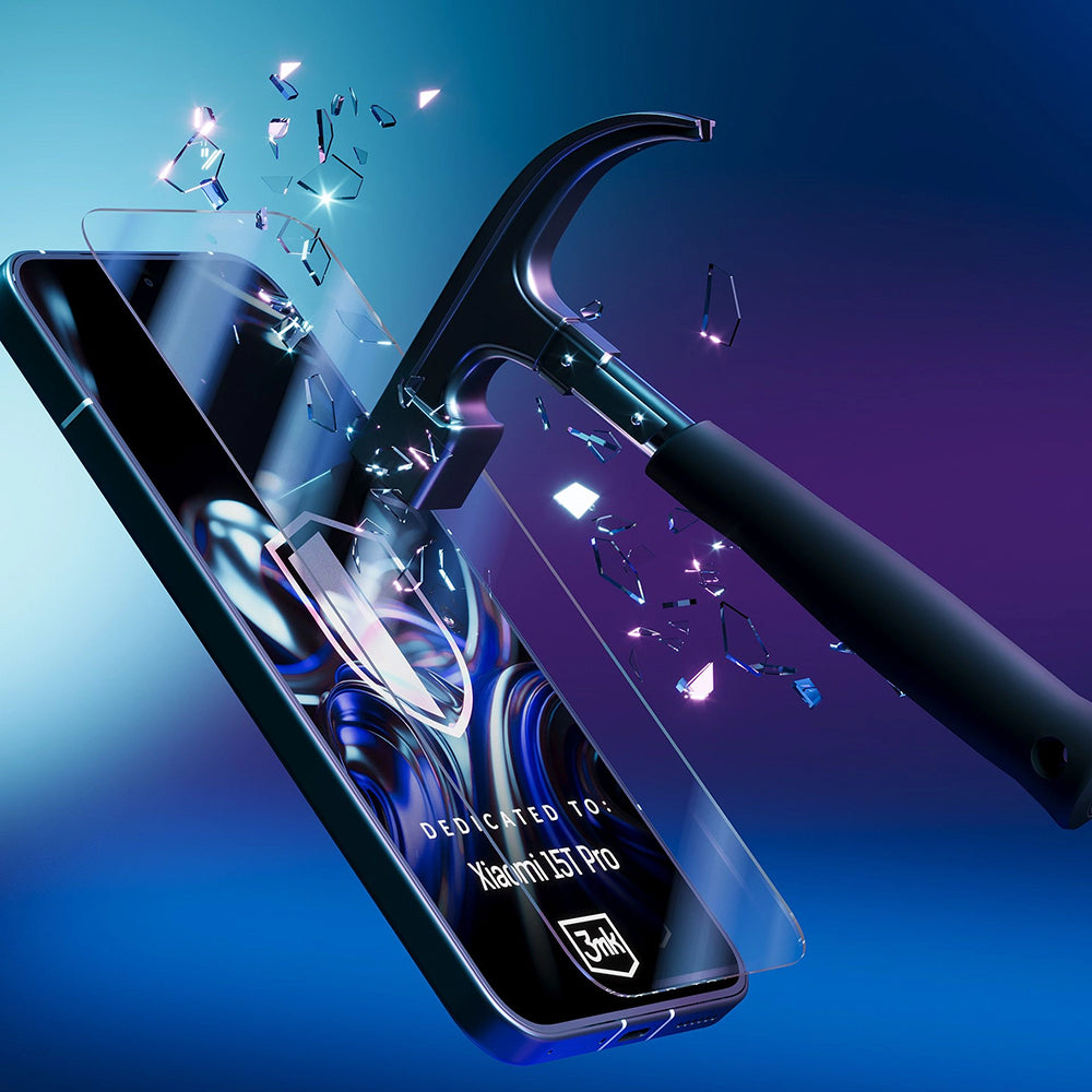 3MK FlexibleGlass védőfólia Xiaomi 15T Pro készülékhez, Rugalmas Üveg, Teljes Ragasztás