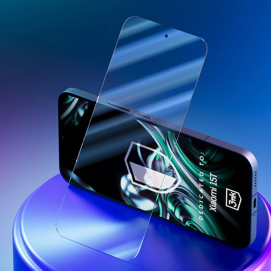 Védőfólia 3MK FlexibleGlass Xiaomi 15T készülékhez, Rugalmas Üveg, Teljes Ragasztás