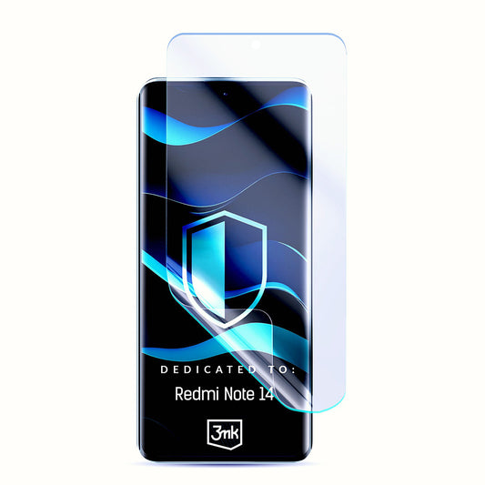3MK FlexibleGlass képernyővédő fólia Xiaomi Redmi Note 14 4G (Standard) készülékhez, rugalmas üveg, teljes ragasztóval