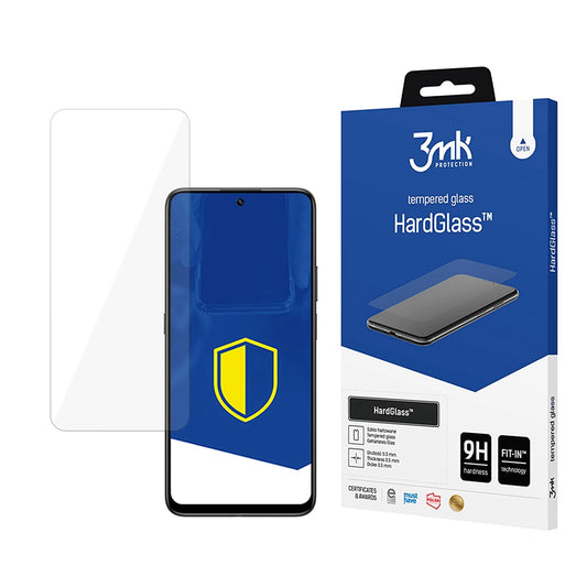3MK HardGlass képernyővédő fólia Honor 400 Smart 4G / 400 Smart 5G készülékhez, biztonsági üveg, teljes ragasztóval
