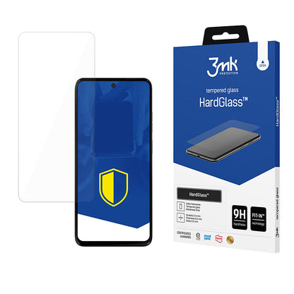 3MK HardGlass képernyővédő fólia Motorola Moto G15 / G15 Power / E15 / G05 készülékekhez, biztonsági üveg, teljes ragasztóval