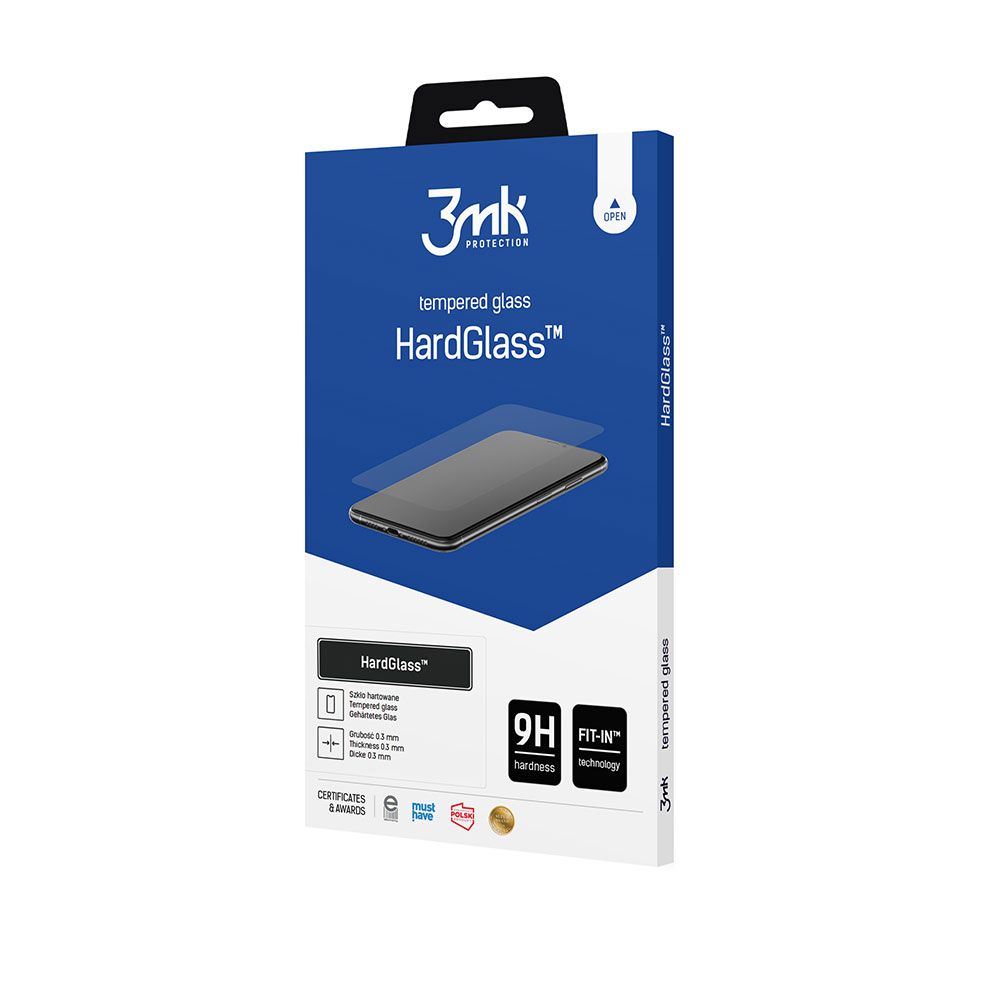 3MK HardGlass képernyővédő fólia Samsung Galaxy A14 A145 / A14 5G A146 készülékhez, Edzett üveg, Teljes ragasztás